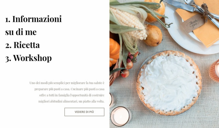 Blog di cucina Progettazione di siti web