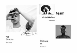 Ons Bedrijfsteam - Websitebouwer