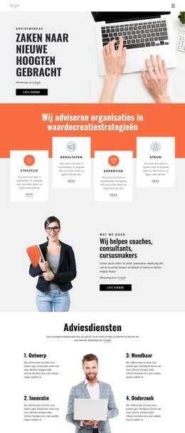 Effectieve Bedrijfsstrategieën - Mockup-Sjabloon Voor Websites