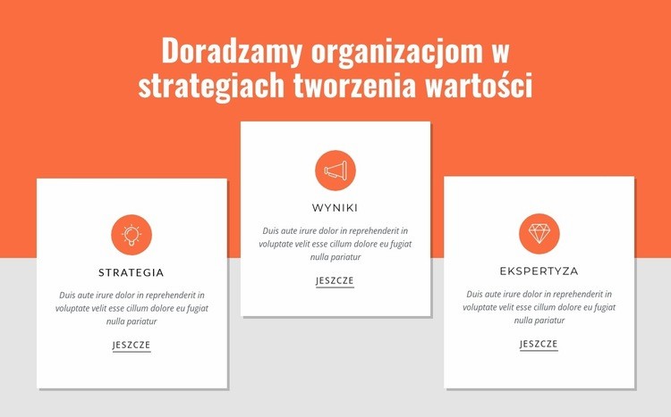 Tworzenie wartości dla klientów Makieta strony internetowej