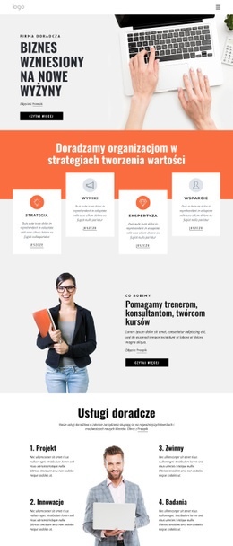 Niesamowity Szablon HTML5 Dla Skuteczne Strategie Biznesowe