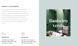 Maquete De Site Para Banheiro Verde