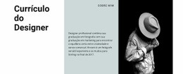 Modelo De Design Para Currículo Do Criador De Arte