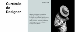 Currículo Do Criador De Arte - Modelo HTML