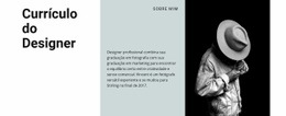 Currículo Do Criador De Arte - Inspiração De Tema WordPress