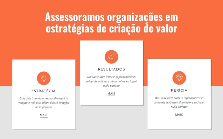 Criando valor para os clientes Tema WordPress