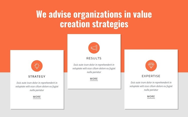 Creating value for customers Squarespace Template Alternative