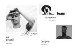 Gratis CSS-Layout För Vårt Företagsteam