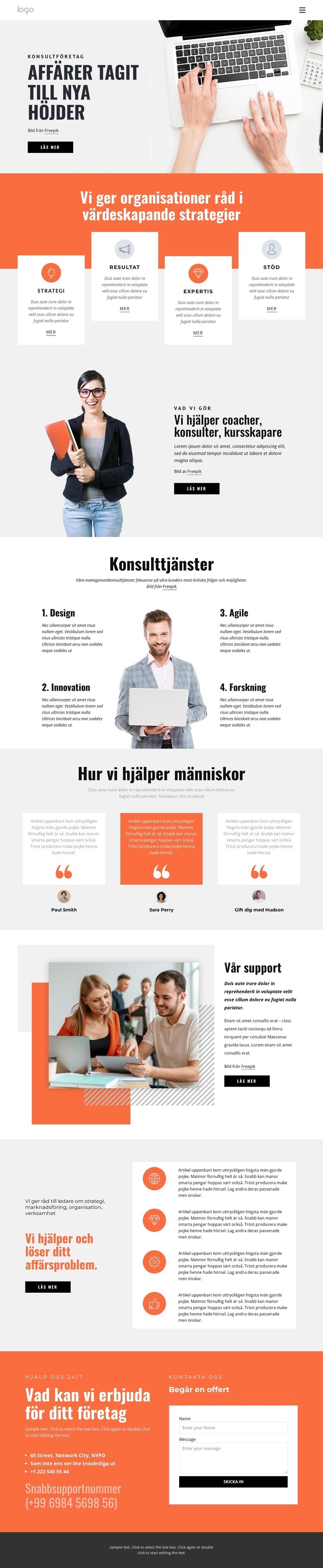 Effektiva affärsstrategier WordPress -tema