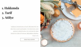 Yemek Pişirme Blogu HTML5 Ve CSS3 Şablonu