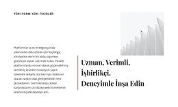 Deneyimle Inşa Edin - Yaratıcı, Çok Amaçlı Web Sitesi Oluşturucu