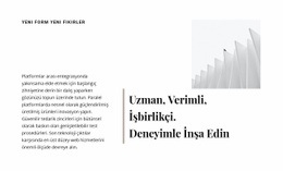 Deneyimle Inşa Edin - Iş Premium Web Sitesi Şablonu