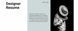 Art Creator Resume - Website Template