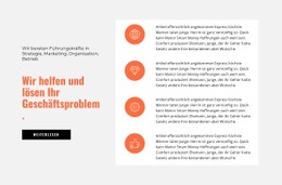 Ihre Ziele Sind Unsere Ziele Flexbox-Vorlage