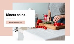 La Meilleure Conception De Site Web Pour Dîners Sains