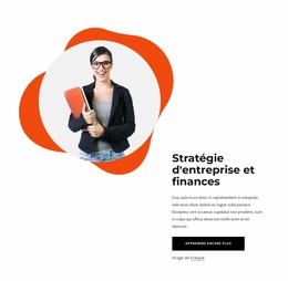 Stratégie D'Entreprise - Glisser-Déposer Le Modèle Joomla