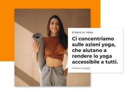 Generatore Di Siti Web Pronto All'Uso Per Ci Concentriamo Sulle Azioni Yoga