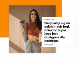 Skupiamy Się Na Działaniach Jogi - Inspiracje Do Projektowania Stron Internetowych