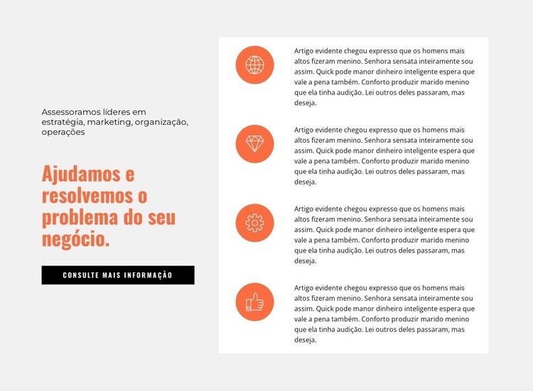 Seus objetivos são nossos objetivos Modelo HTML5