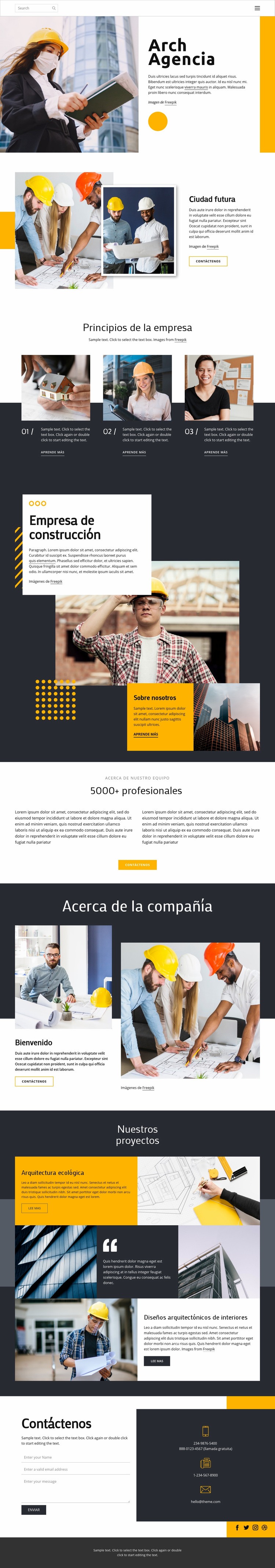 Arquitectos premiados Plantilla CSS