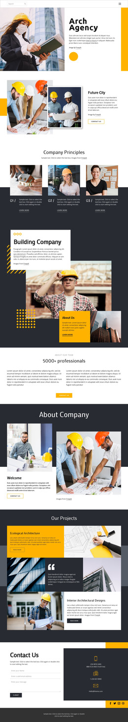 Design in architecture - HTML Template by Nicepage