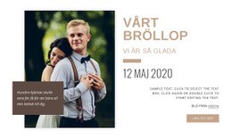 Webbplatsdesign För Glada Minnen