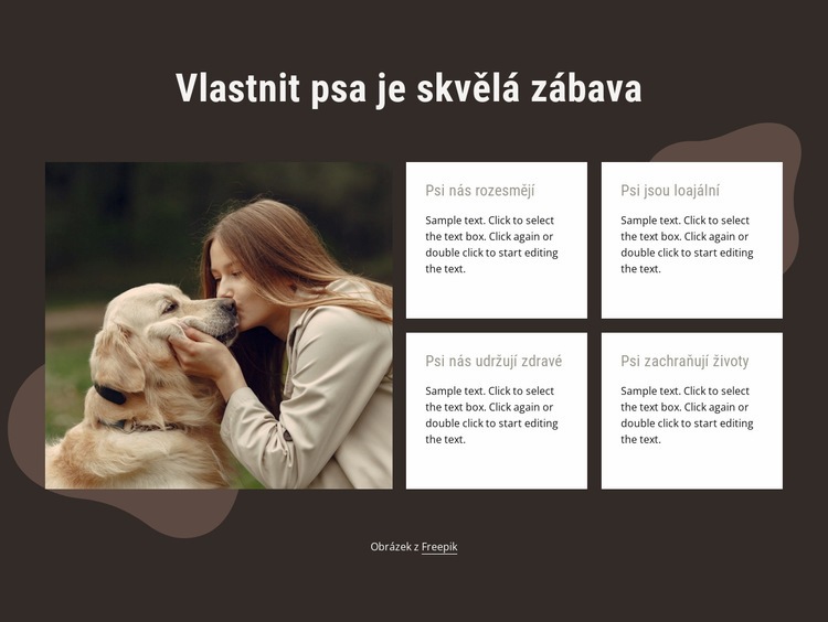 Vlastnit psa je zábava Šablona HTML