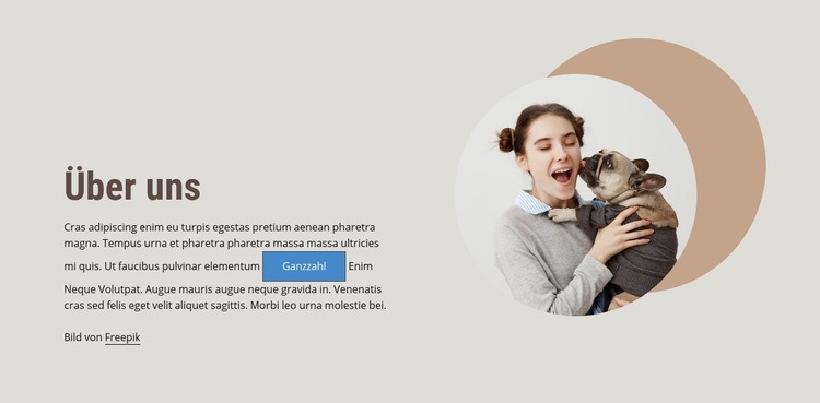 Über Blog-Autoren von Tierbesitzern CSS-Vorlage