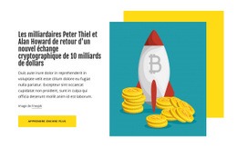 Bitcoin, Ethereum, Nouvelles Crypto - Maquette Réactive