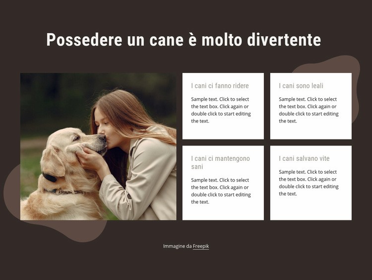 Possedere un cane è molto divertente Modello