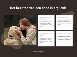 Het Bezitten Van Een Hond Is Geweldig Leuk - HTML-Paginasjabloon