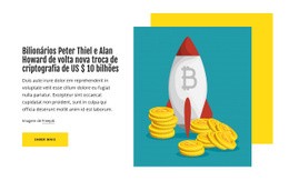 Bitcoin, Ethereum, Notícias Sobre Criptografia - Modelo Profissional Personalizável De Uma Página