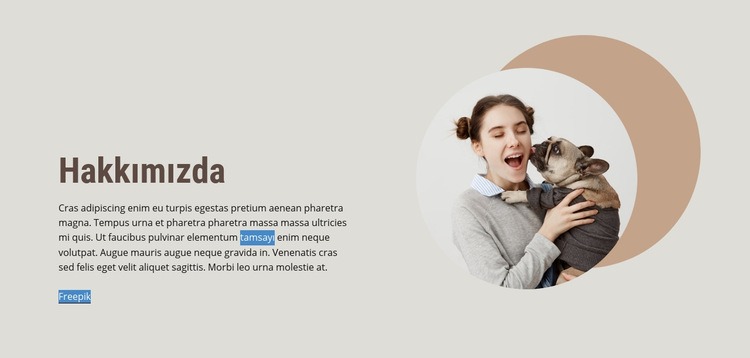 Evcil hayvan sahibi blog yazarları hakkında HTML5 Şablonu
