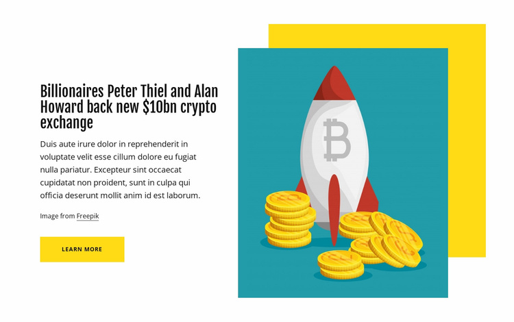 Bitcoin, ethereum, crypto news eCommerce Template