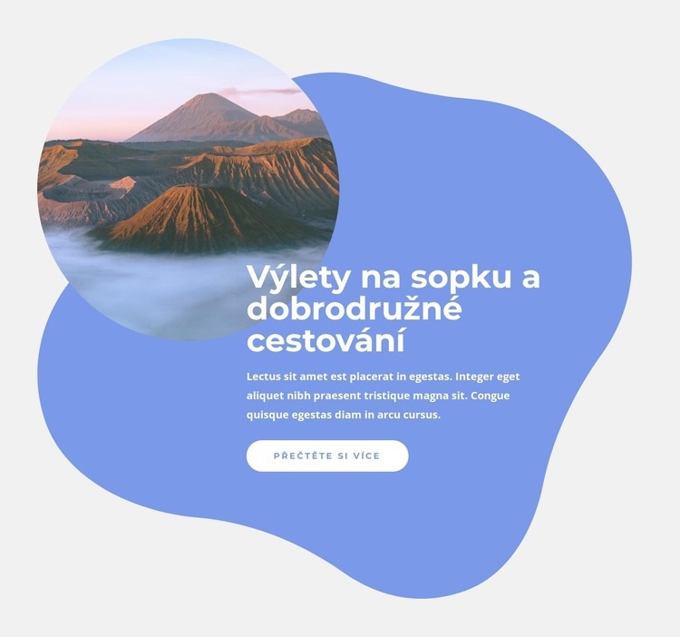 Výlety na sopku Šablona HTML