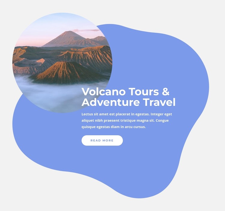 Volcano tours CSS Template
