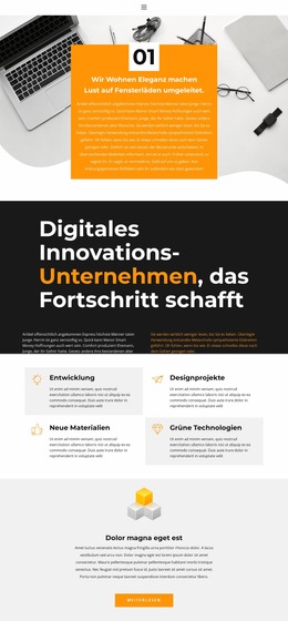 Arbeitsergebnisse - Funktionale Joomla-Vorlage