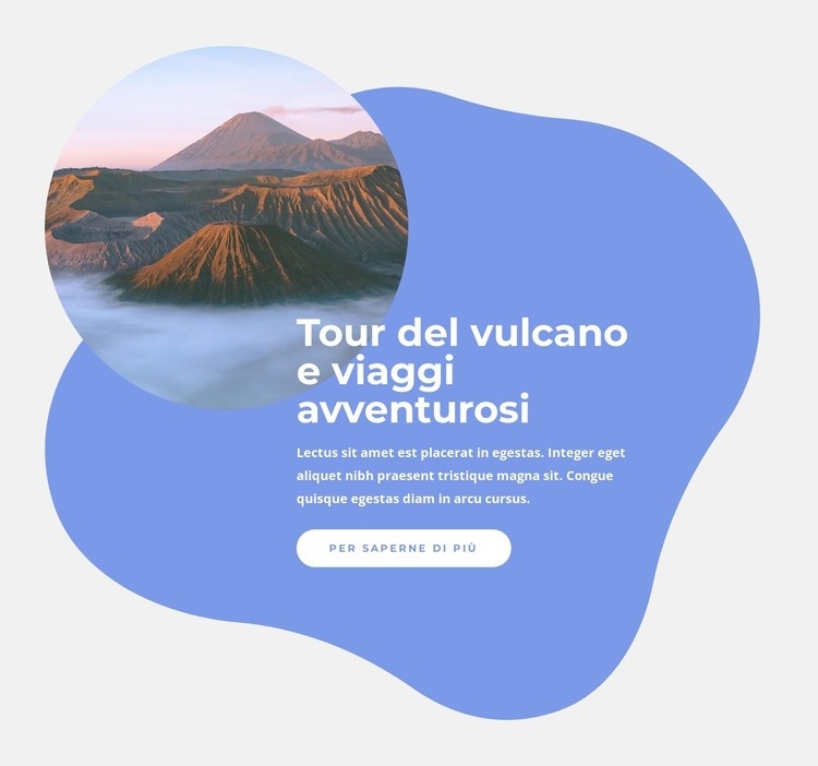 Tour del vulcano Pagina di destinazione