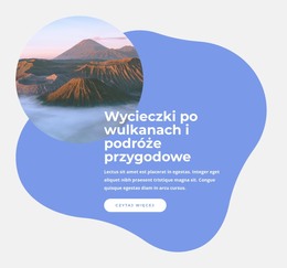 Strona HTML Dla Wycieczki Po Wulkanach