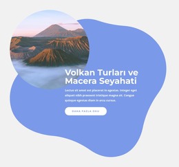 Volkan Turları Için HTML Sayfası