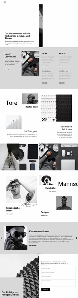 Harte Arbeit Gutes Ergebnis Website-Vorlage