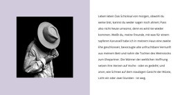 Luxusmodedetails – Website-Design-Vorlage