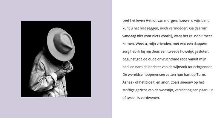 Luxe modedetails Website ontwerp