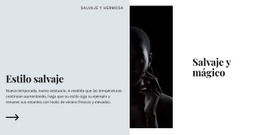 Sitio HTML Para Salvaje Y Mágico