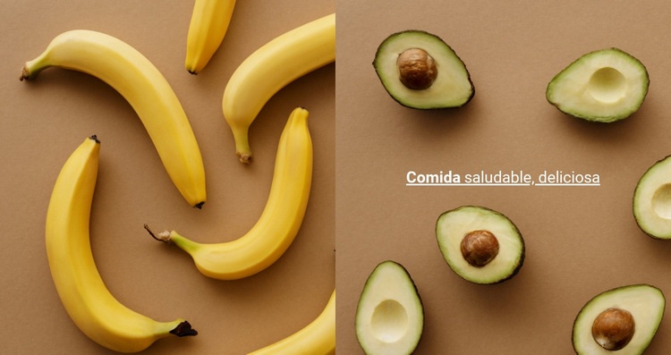 Frutas y vegetales Plantilla