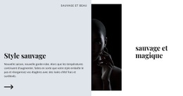 Site HTML Pour Sauvage Et Magique