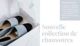 Collection De Chaussures De Printemps – Modèle De Conception De Site Web