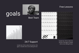 Business Goals - Simple Html Code