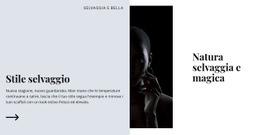 Selvaggio E Magico - Mockup Di Sito Web Pronto Per L'Uso