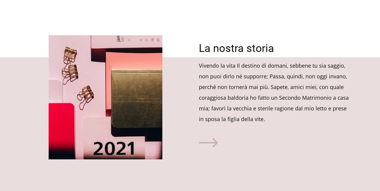 Storia di crescita aziendale Modello HTML